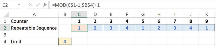 Modelling Tip: Creating A Repeating Numerical Sequence Tip