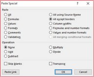 Excel Secret: Paste Special All Except Borders Tip