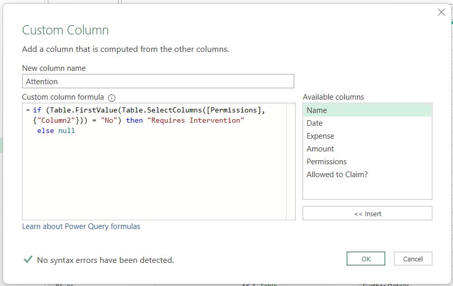 Power Query: Expendable Expand