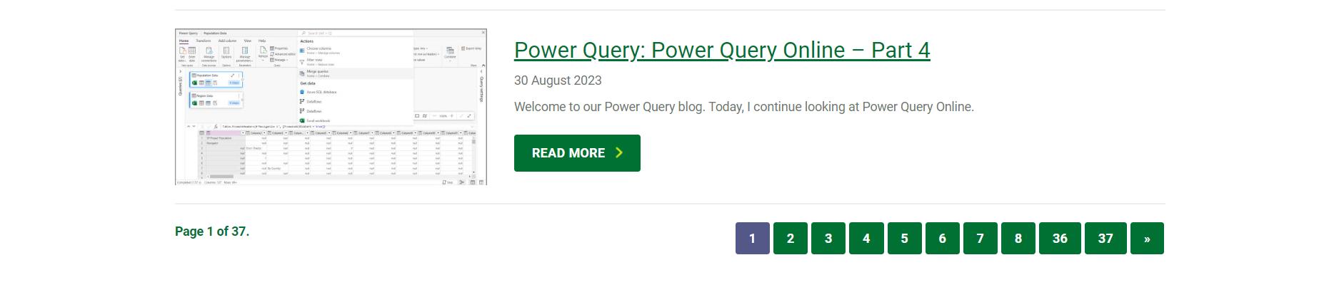 Power Query: Blog List – Part 5