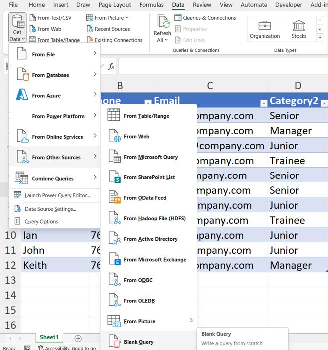 Power query handling dynamic arrays